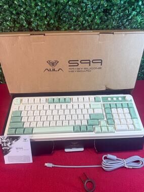 AULA S99 Pro Wireless Keyboard, Display Screen & Media Knob, Tri-Mode Bluetooth